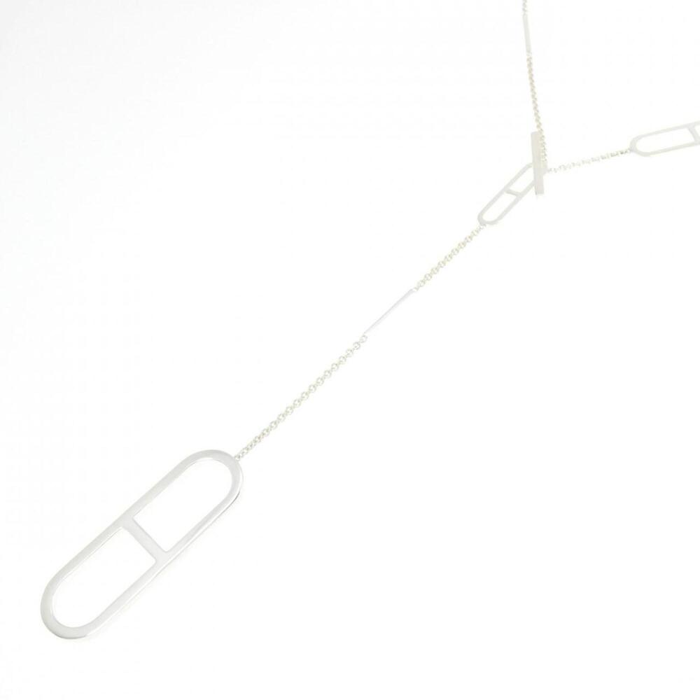 HERMES Silver Necklace